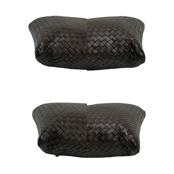 BOTTEGA VENETA Brown Leather Intrecciato Pochette Shoulder Bag - Picture 7 of 9
